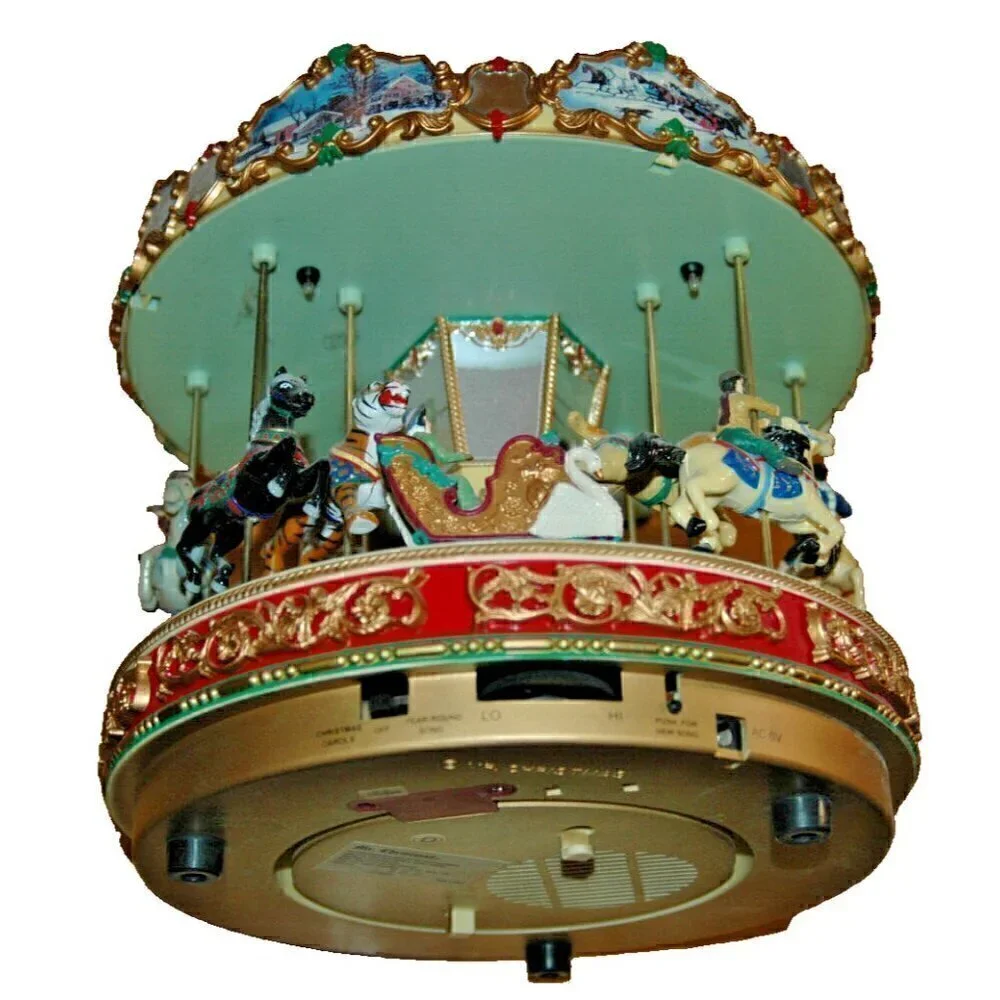 Mr. Christmas Holiday Merry Go Round Musical Animated Carousel